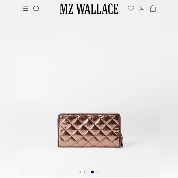 MZ Wallace Metallic Lacquer Crosby Long Wallet - Copper - Picture 14 of 14